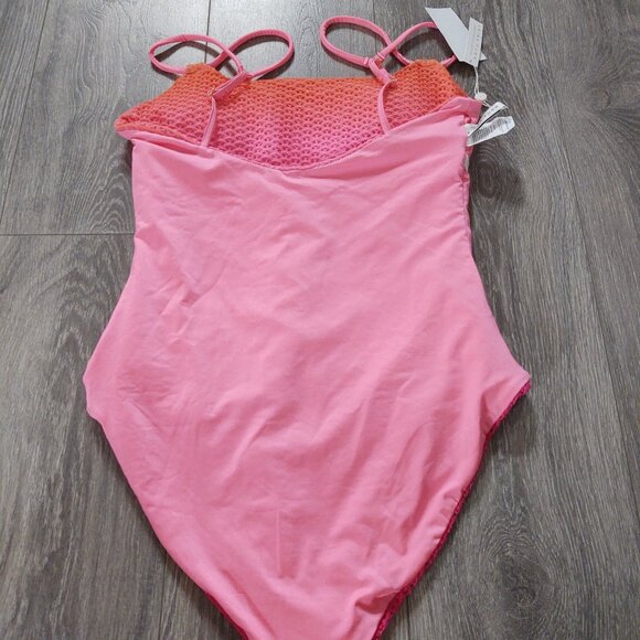 NWT Trina Turk Swim & Spa Collection Ombre Openwork Overlay One Piece Swimsuit - Picture 13 of 16